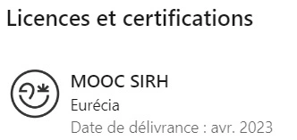 Licence et certification eurecia Licence et certification eurecia