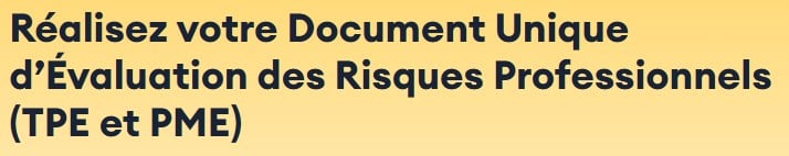 Formation sur les outils RH pour PME - Le DUERP.