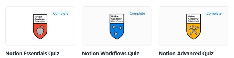 certification notion essentials, workflows et advanced