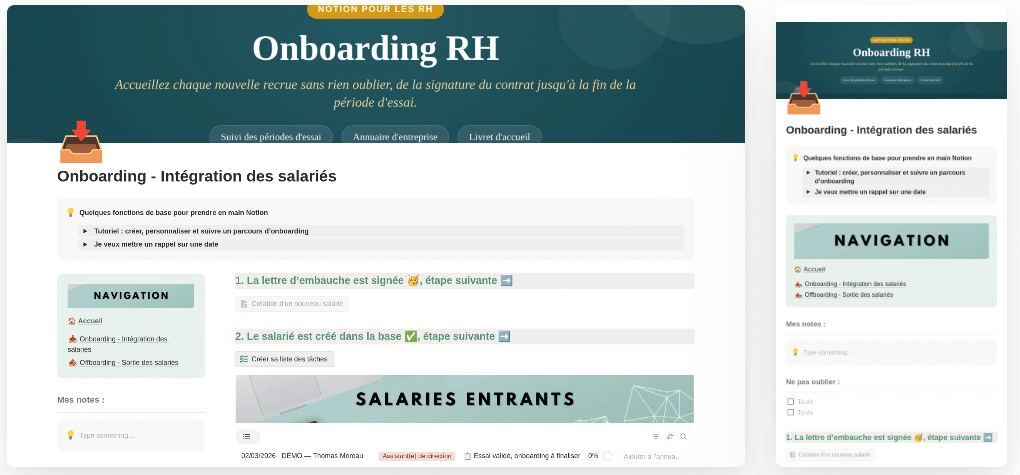 Parcours d'offboarding